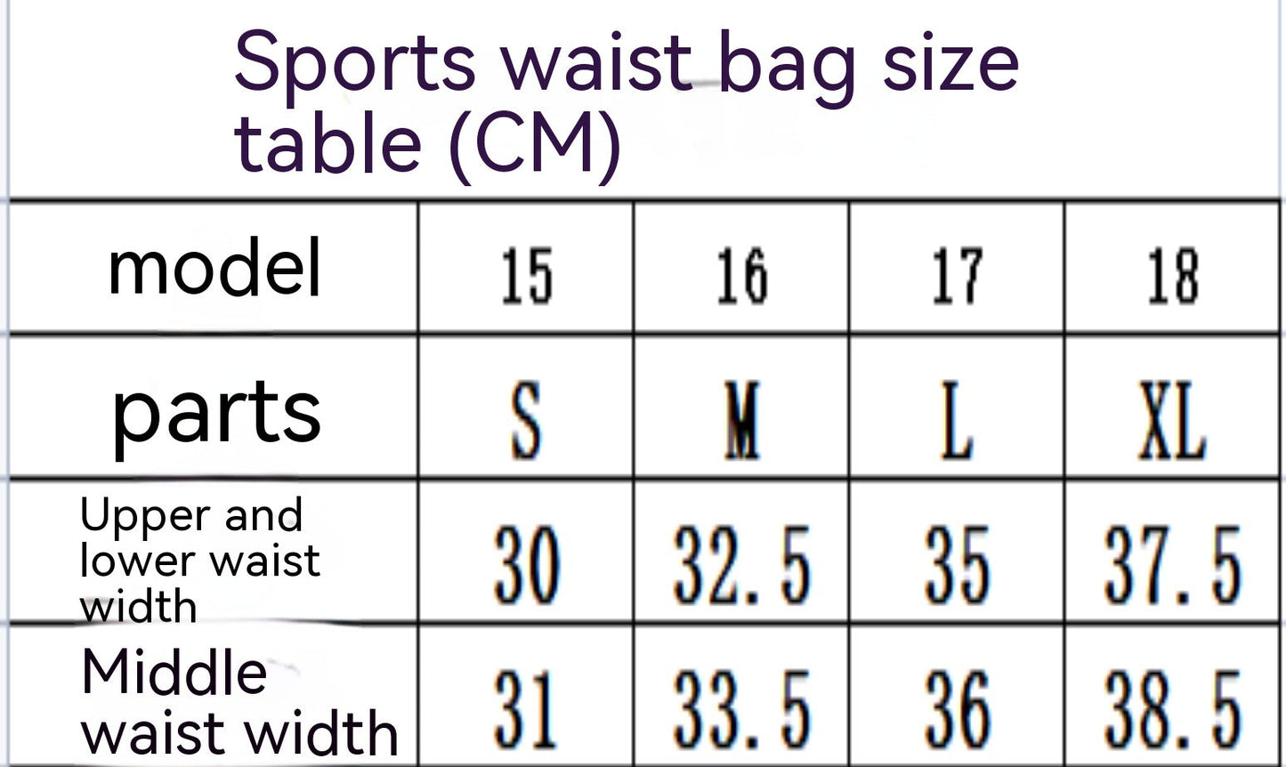 Large Capacity Men'S and Women'S Outdoor Running Cycling Multifunctional Waist Bag